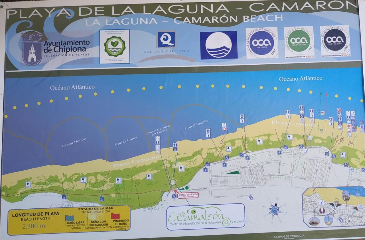 La Pavona 11 - 1ª Linea De Playa Chipiona Villa Luaran gambar